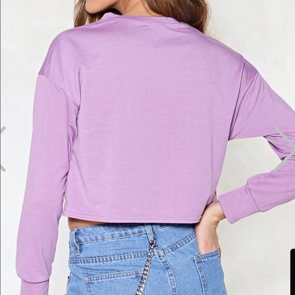 Nasty gal Crooped Loopback Top - Picture 3 of 4